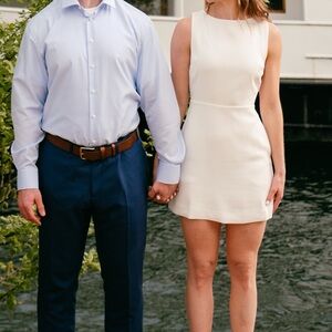 Babaton Cream Mini Dress